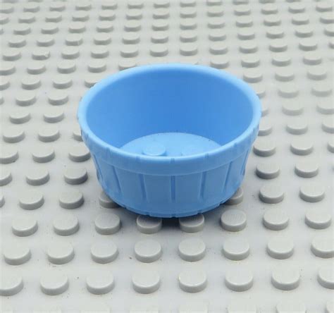 LEGO Part 64951 MEDIUM BLUE Large Barrel Half With Axle Hole Crows Nest