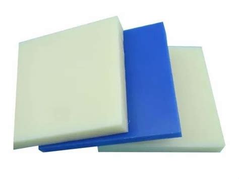 Off White And Blue Color Coated Mm Cast Nylon Sheet For Industrial