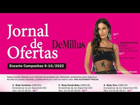 DEMILLUS JORNAL DE OFERTAS CAMPANHA 09 10 2022 VEM CONFERIR YouTube