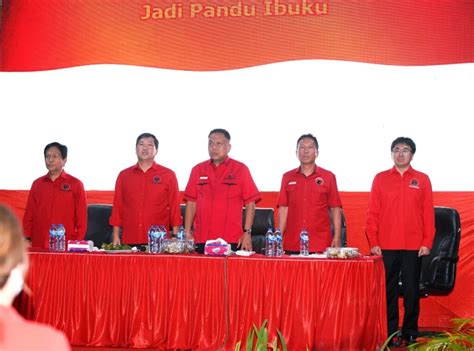 Pdi Perjuangan Sulut Usung Target Kemenangan Persen Ke Atas Di Pileg