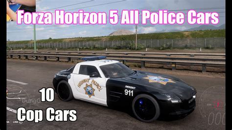 Forza Horizon 5 All Police Cars YouTube