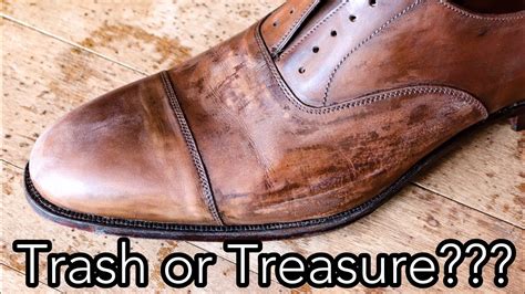 CAN I SAVE THESE SHOES Leather Restoration Shine Tutorial Crockett