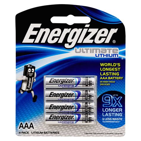 Energizer Aaa Ultimate Lithium Batteries Pack Big W