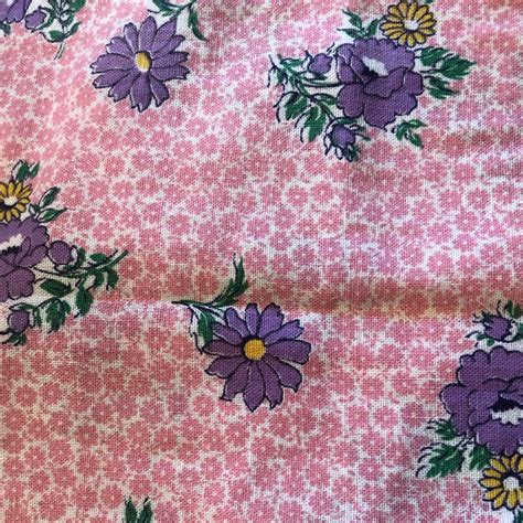 Vintage Floral Cotton Fabric Flour Sack Feed Sack Feedsack Etsy