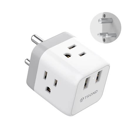 Snapklik.com : TROND India To US Plug Adapter - US To India Travel Plug ...