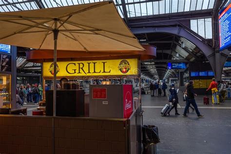 Grilled Snack Food In The Raiway Station Editorial Stock Image Image