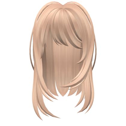 Blonde Wavy Sleek Shiny Messy Anime Hair Roblox