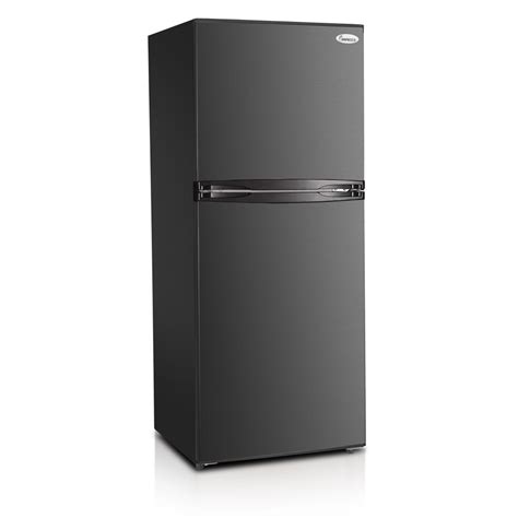 101 Cu Ft 24 Inch Apartment Refrigerator With Top Mount Freezer Black