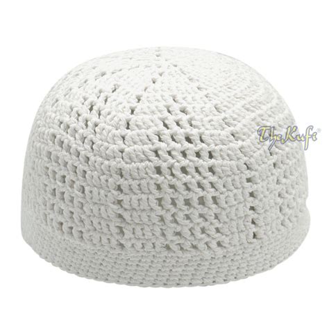 On Sale White Skull Cap Cotton Kufi Soft Cotton Prayer Beanie