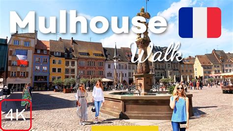 Mulhouse France Walking Tour K Alsace City Centre Street Walk