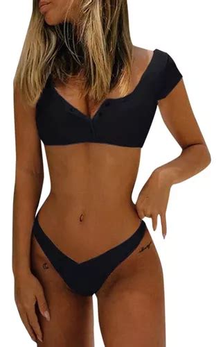 G Conjunto De Bikini Bandeau Para Mujer Traje De Ba O Brasil Cuotas