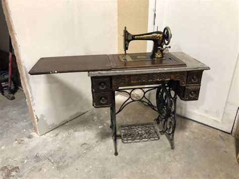 RARE Complete Franklin Sears Roebuck Co Treadle Sewing Machine For