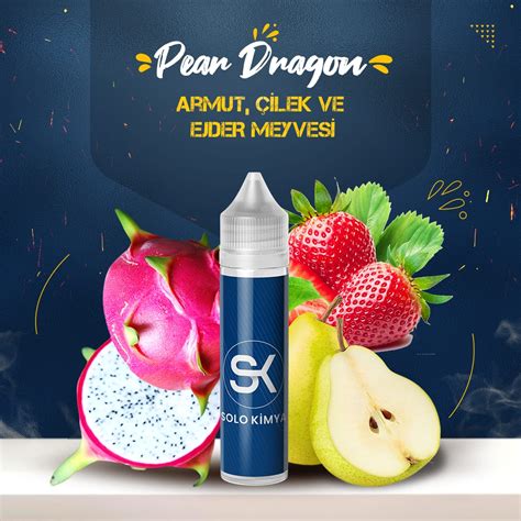 Pear Dragon 30 60 100 ML Dıy Kit Aroma SoloKimya Aroma Marketi