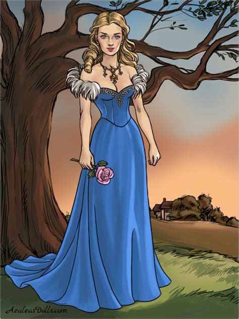 Princess Aurora As A Southern Belle In Her Victorian Blue Dress From