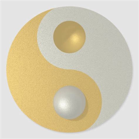 Yin Yang Classic Round Sticker