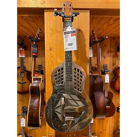 Used National Vintage 1930s National Tricone Style 2 12 Square Neck Natural Resonator Guitar