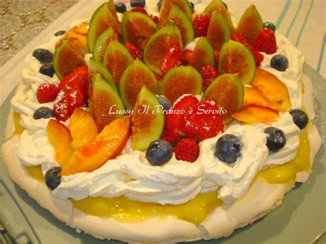 Pavlova Alla Frutta Nuova Zelanda Lussy Il Pranzo Servito