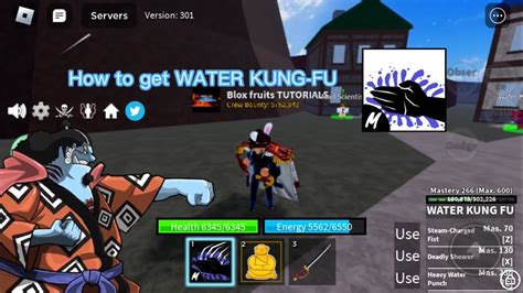 How To Get WATER KUNG FU In Blox Fruits YouTube