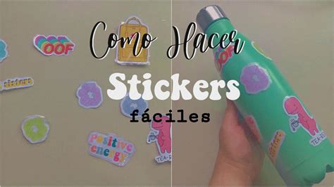 C Mo Hacer Stickers Aesthetic Sin Papel Encerado Youtube