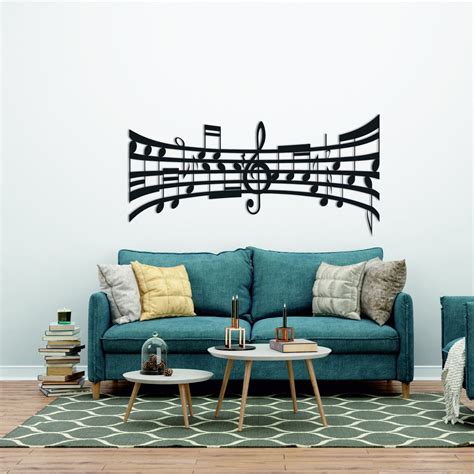 Music Notes Wall Art, Music Notes Wall Decor, Metal Music Wall Art, Music Room Wall Art, Music ...