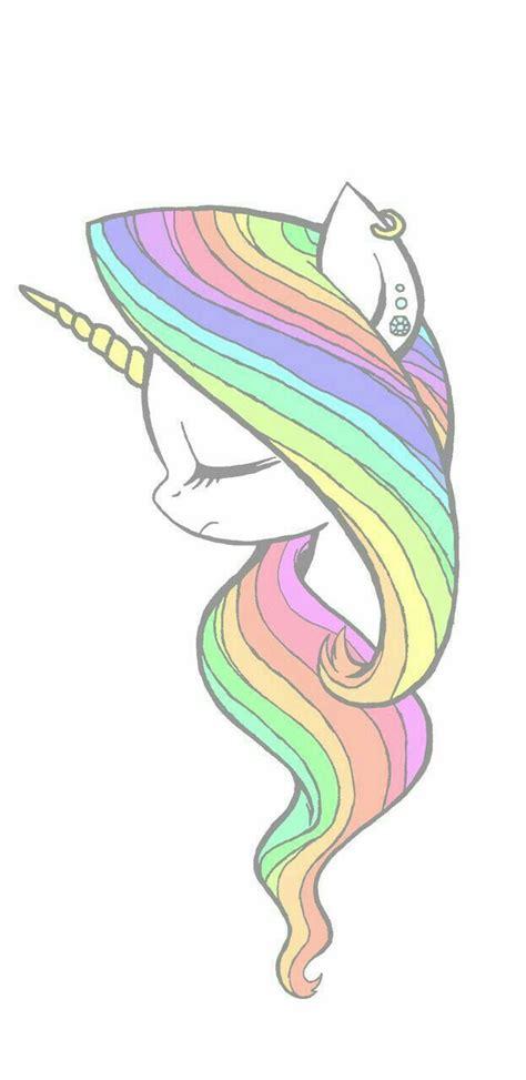 Unicornio Tumblr Dibujos Kawaii