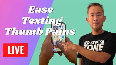 Ease Texting Thumb Pain Try These Techniques Youtube