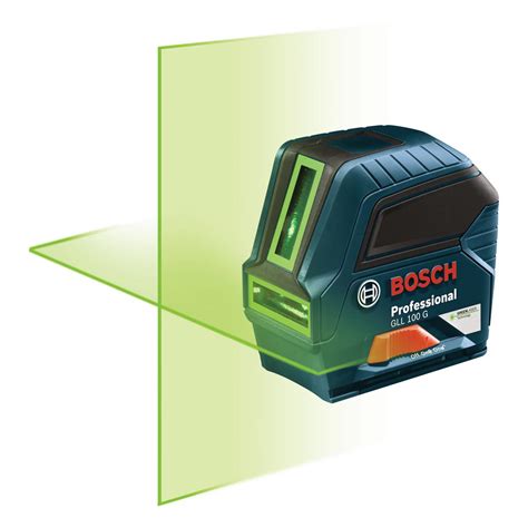 Bosch Self Leveling Green Beam Cross Line Laser Gll Gx The Home Depot