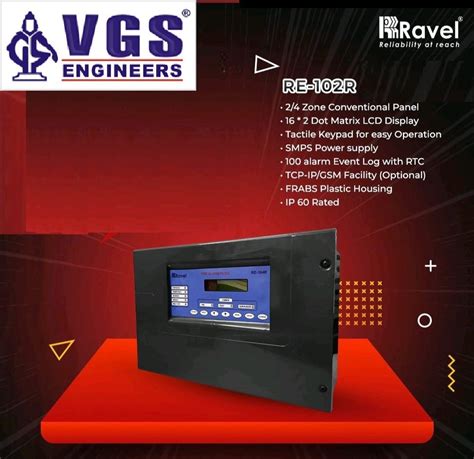 Ravel RE 102R 2 ZONE Conventional Fire Alarm Panel At 3850 Ravel