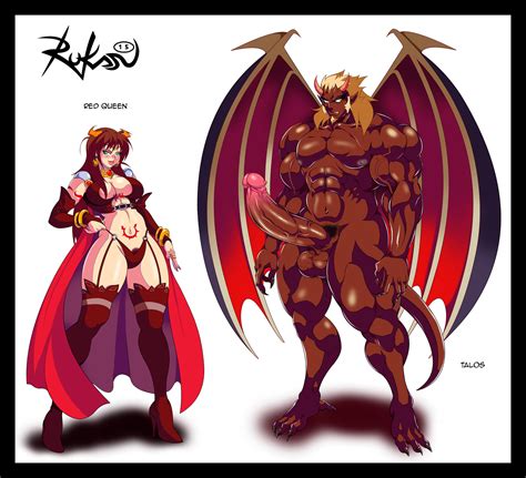 Commission Red Queen And Talos Character Designs By Rukasu Hentai