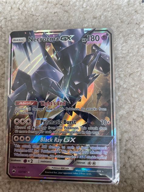 Necrozma GX Pokemon Burning Shadows Ultra Rare 63 147 Values MAVIN