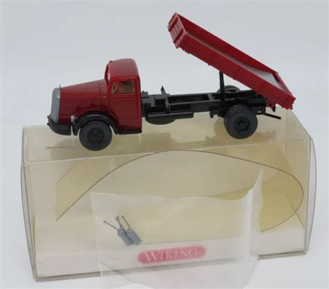 Wiking Ho Mb Mercedes L Camion Pritschenkipper Rouge