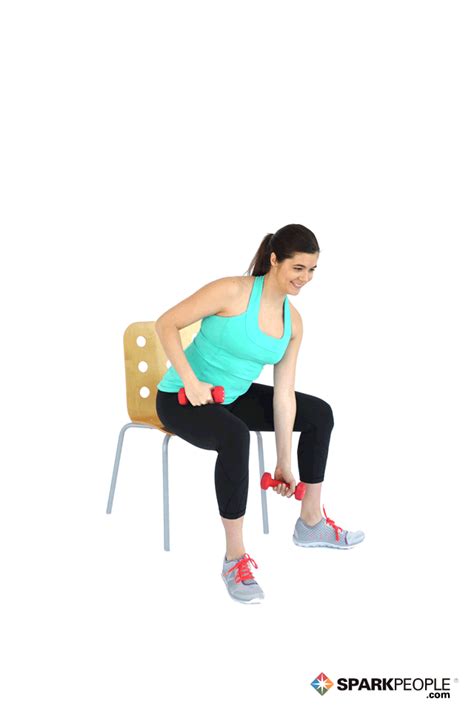 Seated Dumbbell Concentration Curls Exercise Demonstration Sparkpeople