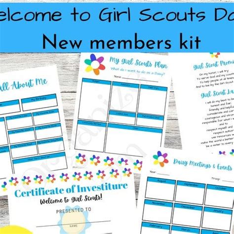 Daisy Girl Scout Badge Award Tracker Checklist NEW 2023 24 BADGES ADDED