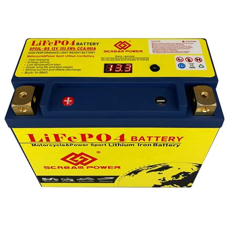 V Ah L Bs Bl Bs Motorcycle Battery Lifepo Motorbike Cca A