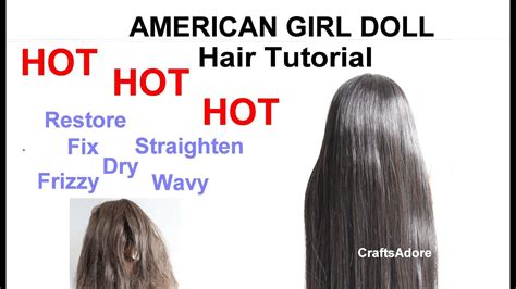 AG Dolls Hair Fix Tutorial Restore Straighten Dry Frizzy Wavy