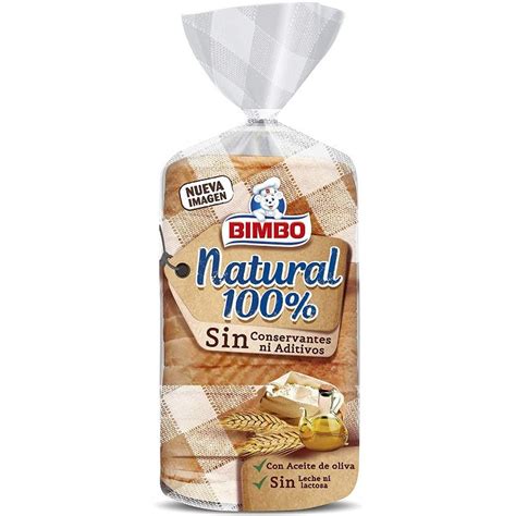 Pan De Molde Sin Corteza BIMBO Natural 100 450 GR PAN DE MOLDE