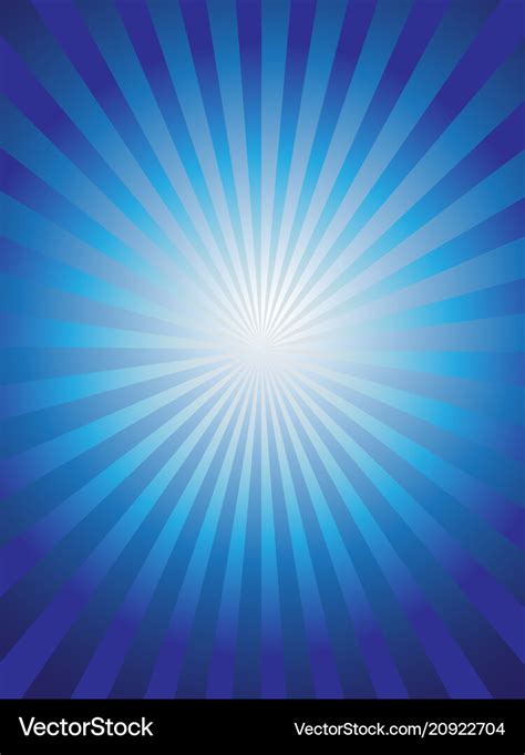 Shining Blue Sun Ray Background Royalty Free Vector Image