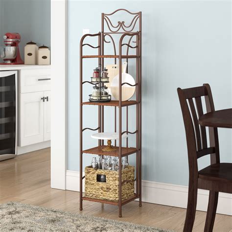 Scrollwork Narrow Bakers Rack Foter