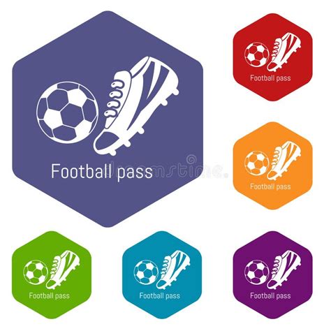 Football Pass Icon Cartoon Style Stock Vector Illustration Of Dynamic Foot 101729205