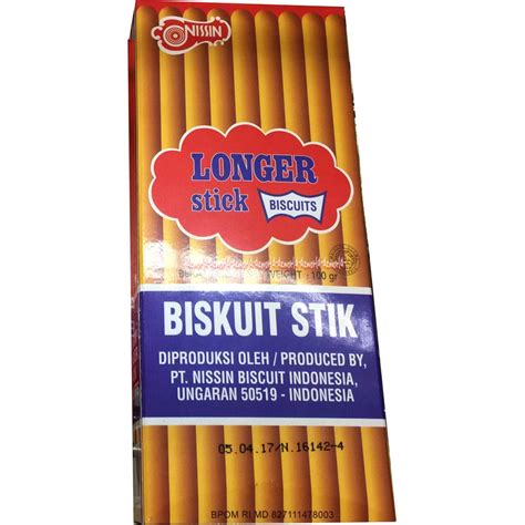 Nissin Biskuit Stick Biskuit Stik Original Longer Stick Biscuits