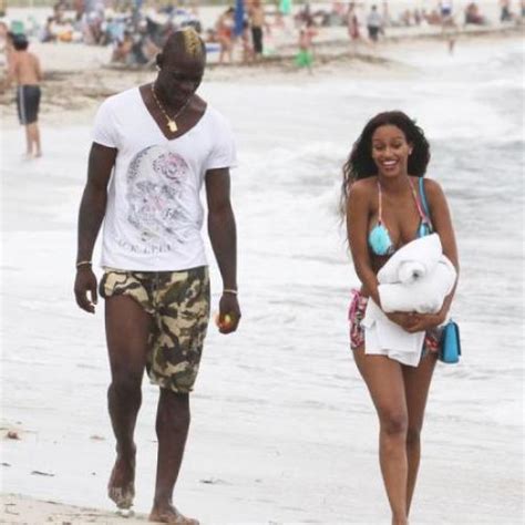 Mario Balotelli Frolics With Fiancée Fanny Neguesha