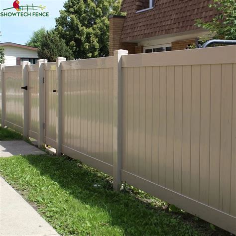 Showtech Hot Selling 6x8 White Pvc Privacy Fence Vinyl Fence Panels 8ft