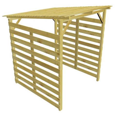 Abri De Stockage Du Bois De Chauffage Pour Jardin Pin Impr Gn