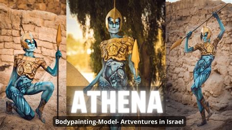 Athena Bodypainting Makingof in Israel mit Künstlerin Lucia