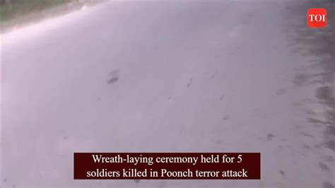 Rajouri Wreath Laying Ceremony Held For 5 Soldiers Killed In Poonch Terror Attack