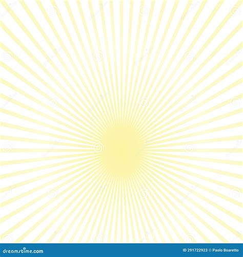 Sun Rays Retro Vintage Style On Yellow Background Sunburst Pattern