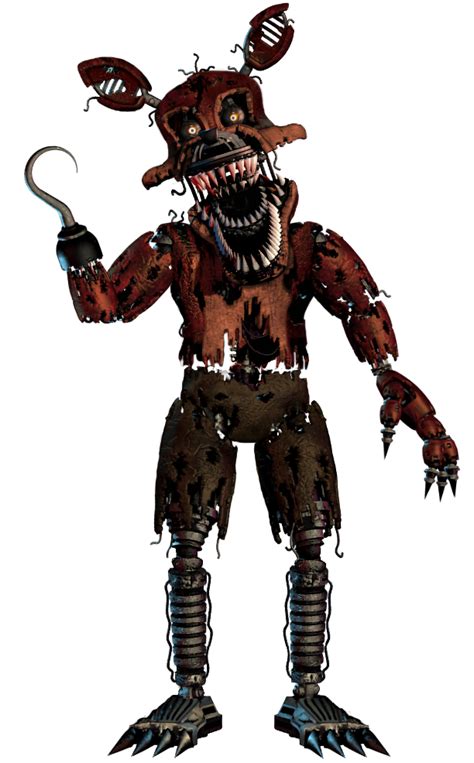 Fnaf 4 Nightmare Foxy Full Body By Enderziom2004 On Deviantart