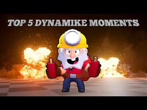 Brawl Stars Top 5 Best Dynamike Moments 300 IQ Lucky Funny Moments