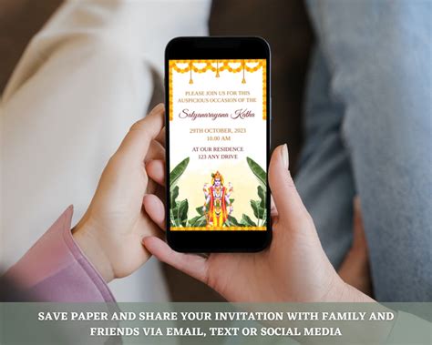 Sri Satyanarayana Pooja Invite Editable Satyanarayan Katha Etsy