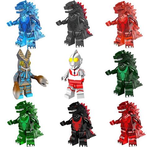 Ultraman Godzilla Minifigures Lego Compatible Movie Toy Arte Tema